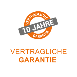 Vertragliche Garantie: 10 Jahre